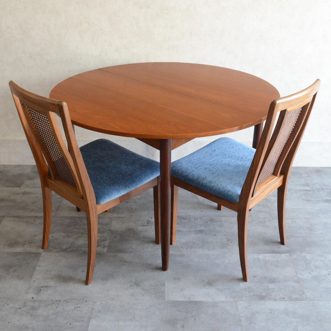 G-PLAN ヴィンテージ コンパクト ラウンド ダイニングテーブル 進行 拡張