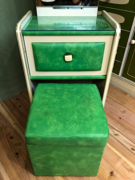 ドレッサー 鏡台 レトロポップ 昭和レトロ インテリア 当時物 ビンテージ