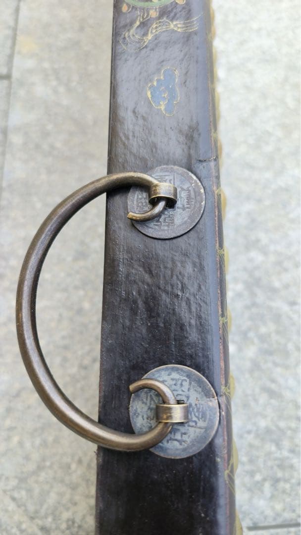 旧藏 時代物　大型文房具 木製　清国両替商用　算盘そろばん　置物　アンティーク