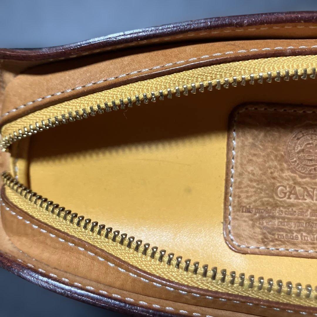 M250907★GANZO ガンゾ レザー ペンケースブラック