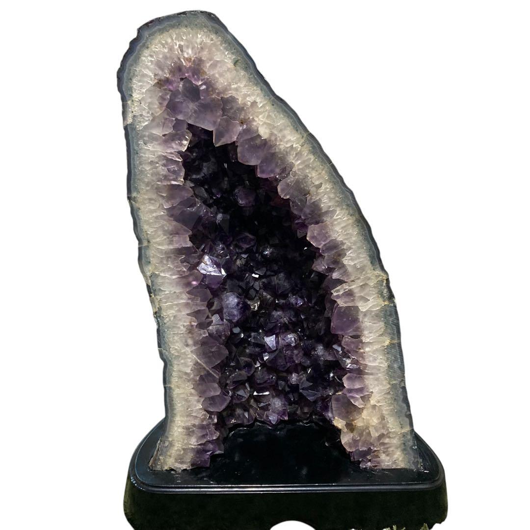 美形・美品9.1kgアメジストドームクラスター 濃紫　天然石原石美結晶&美極濃紫