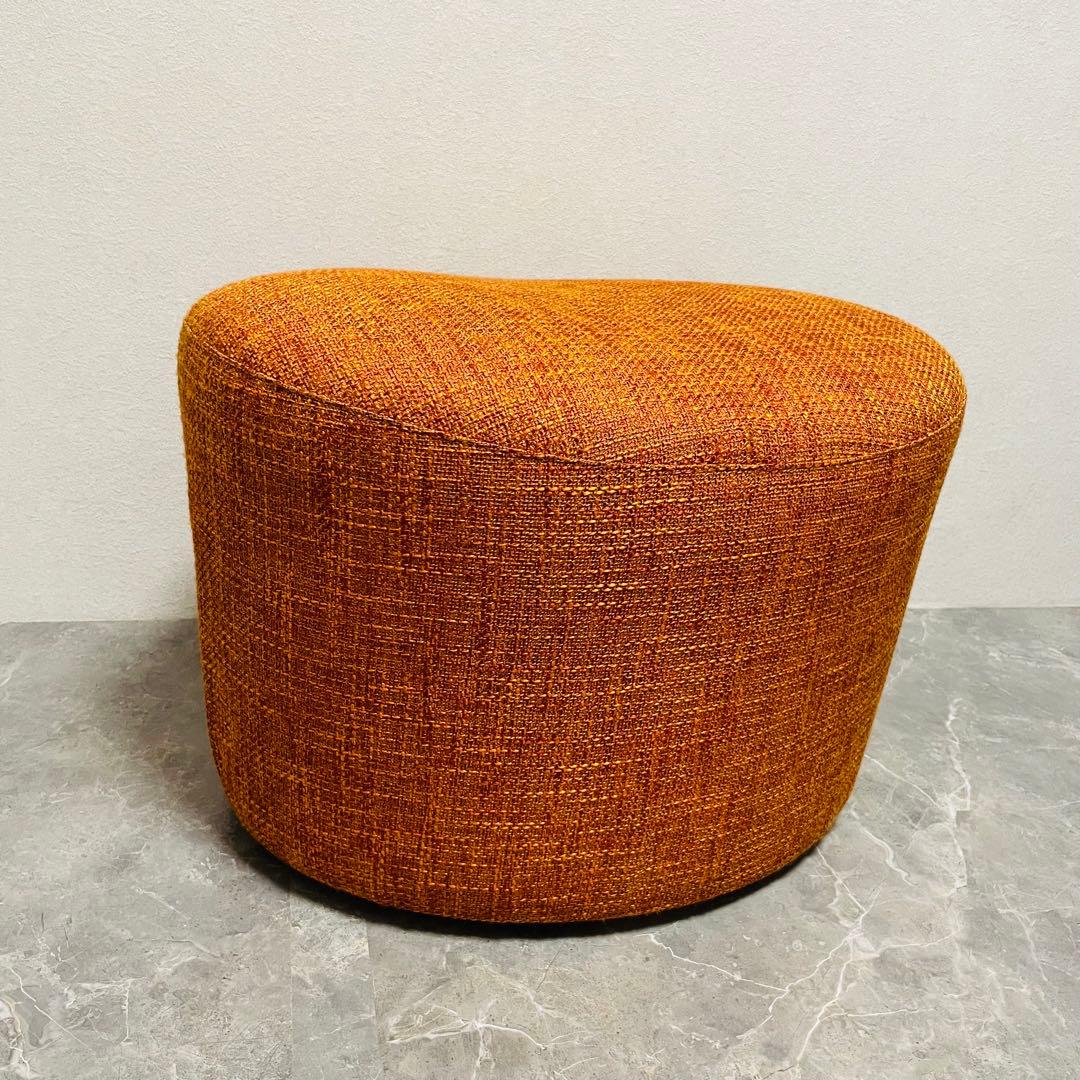 富士ファニチア　オーバル　スツール ファブリック　オットマン　廃盤品