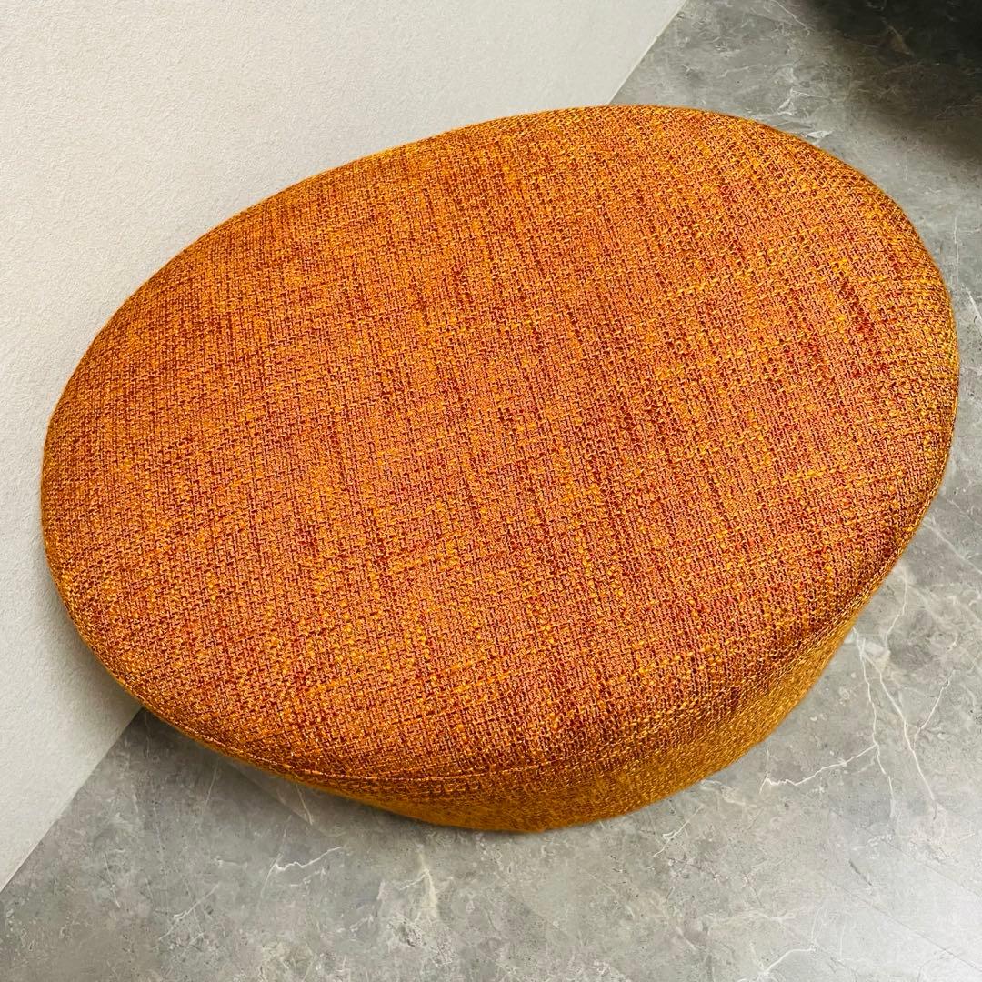 富士ファニチア　オーバル　スツール ファブリック　オットマン　廃盤品