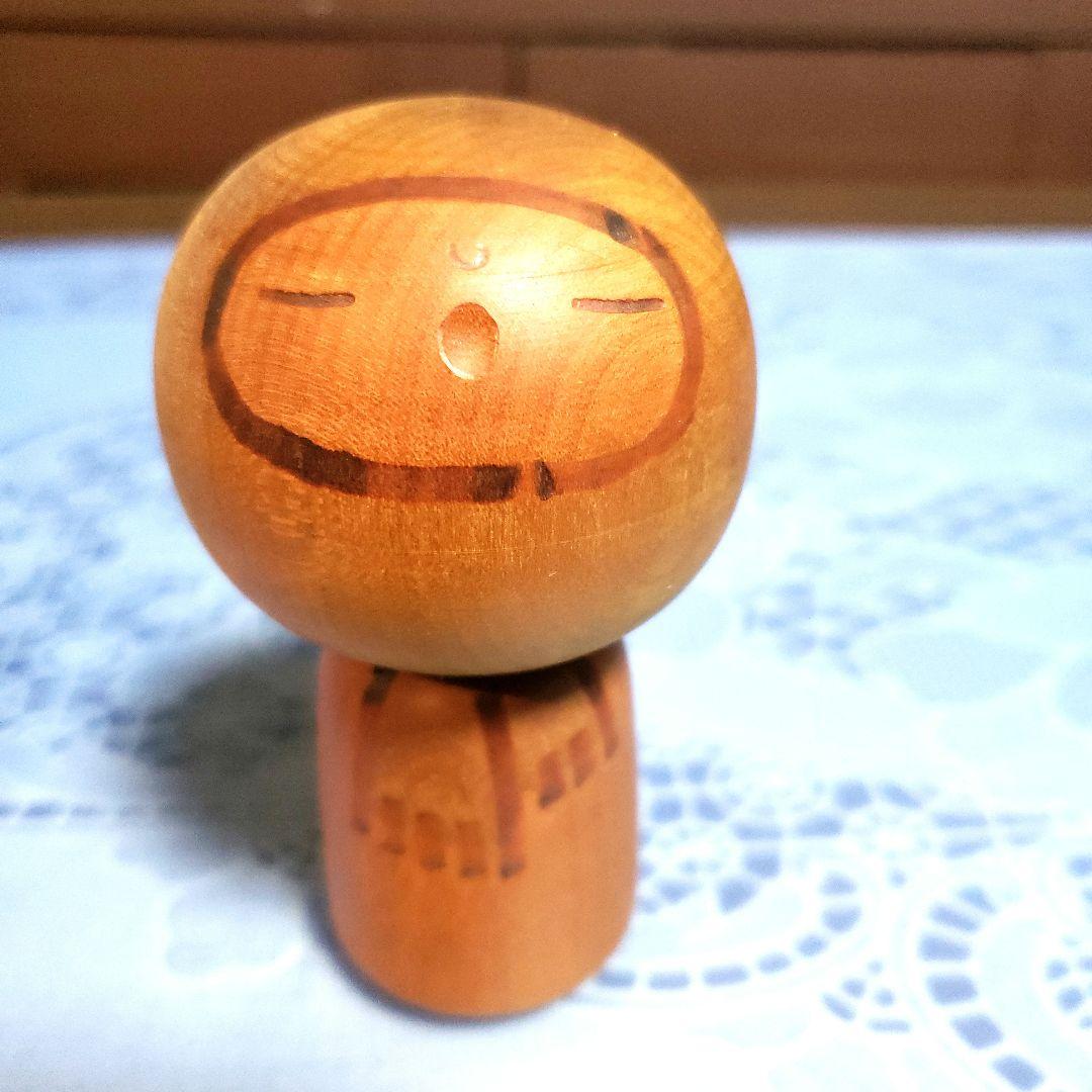 こけし4個　村上けん一作品サイン入り他