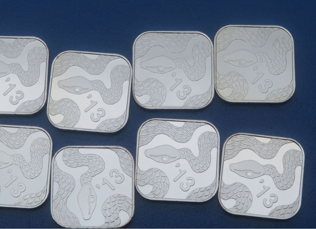 純銀 メダル 銘　純銀メダル10枚まとめ 43.33g 銀メダルミントだし造幣局