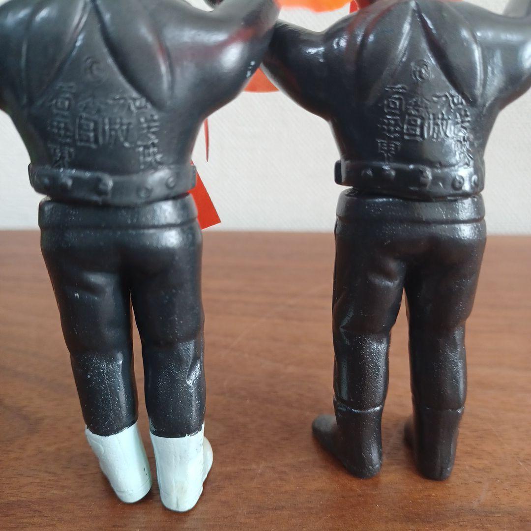 当時ものバンダイ「仮面ライダー」ミニソフビフィギュア2体セット