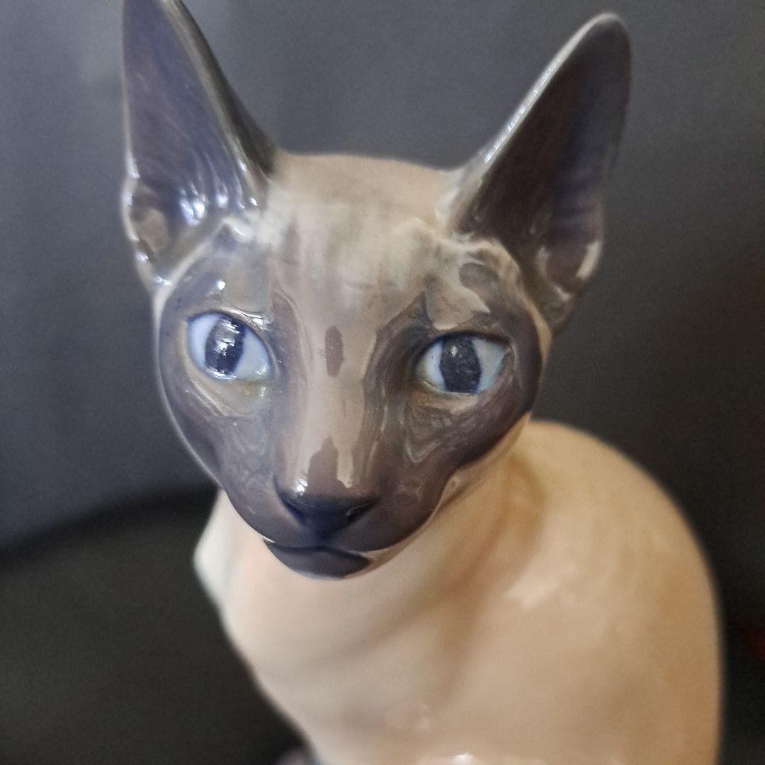 ロイヤルコペンハーゲン　　極上品　シャム猫　刻印　置物