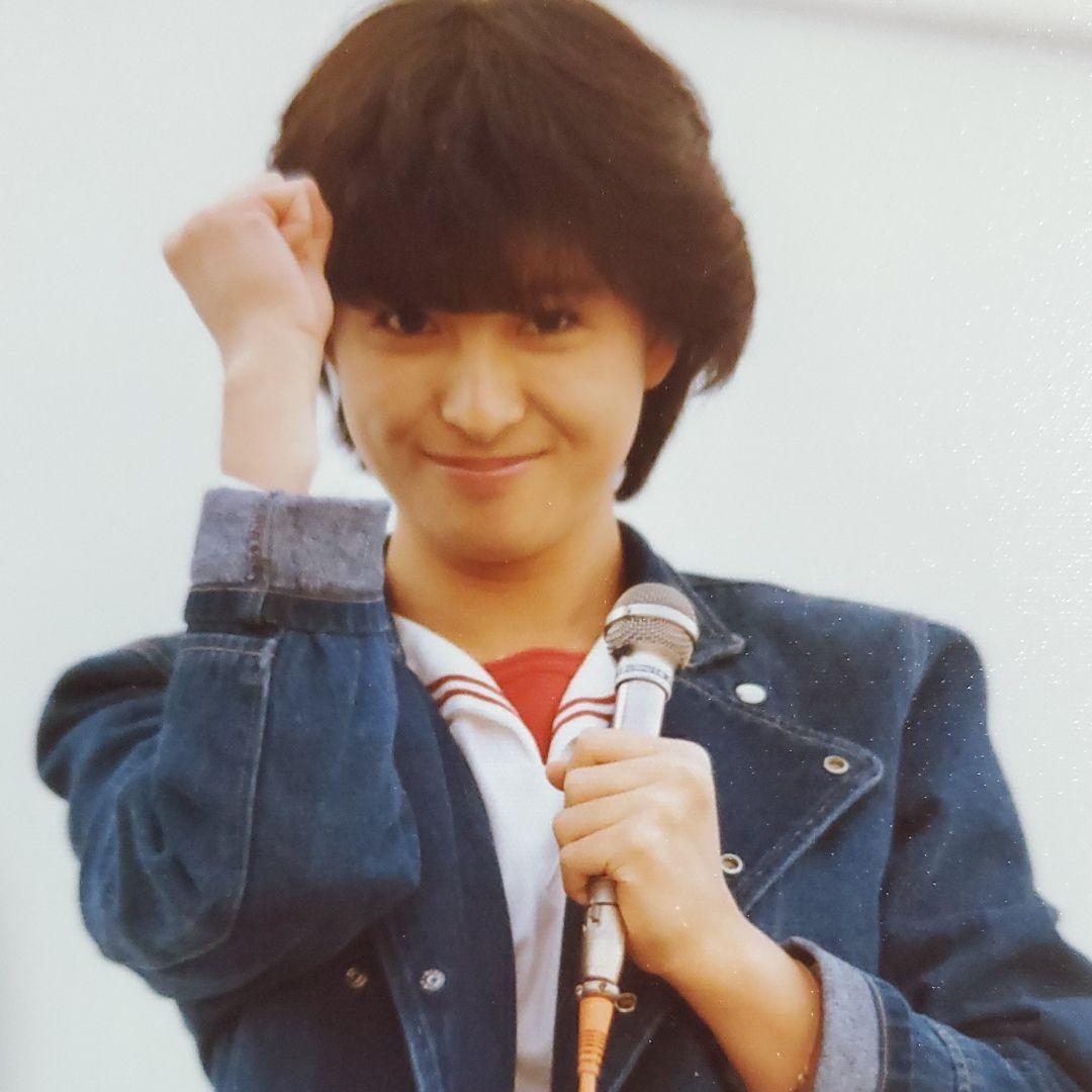 ❣️河合奈保子さん❣️生写真❣️自撮り最高傑作品❣️当時物❣️写真裏はフジカラー