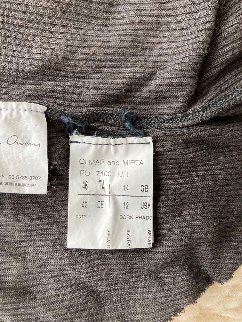 リックオウエンスTUNGSTEN 2006SS タンクトップ