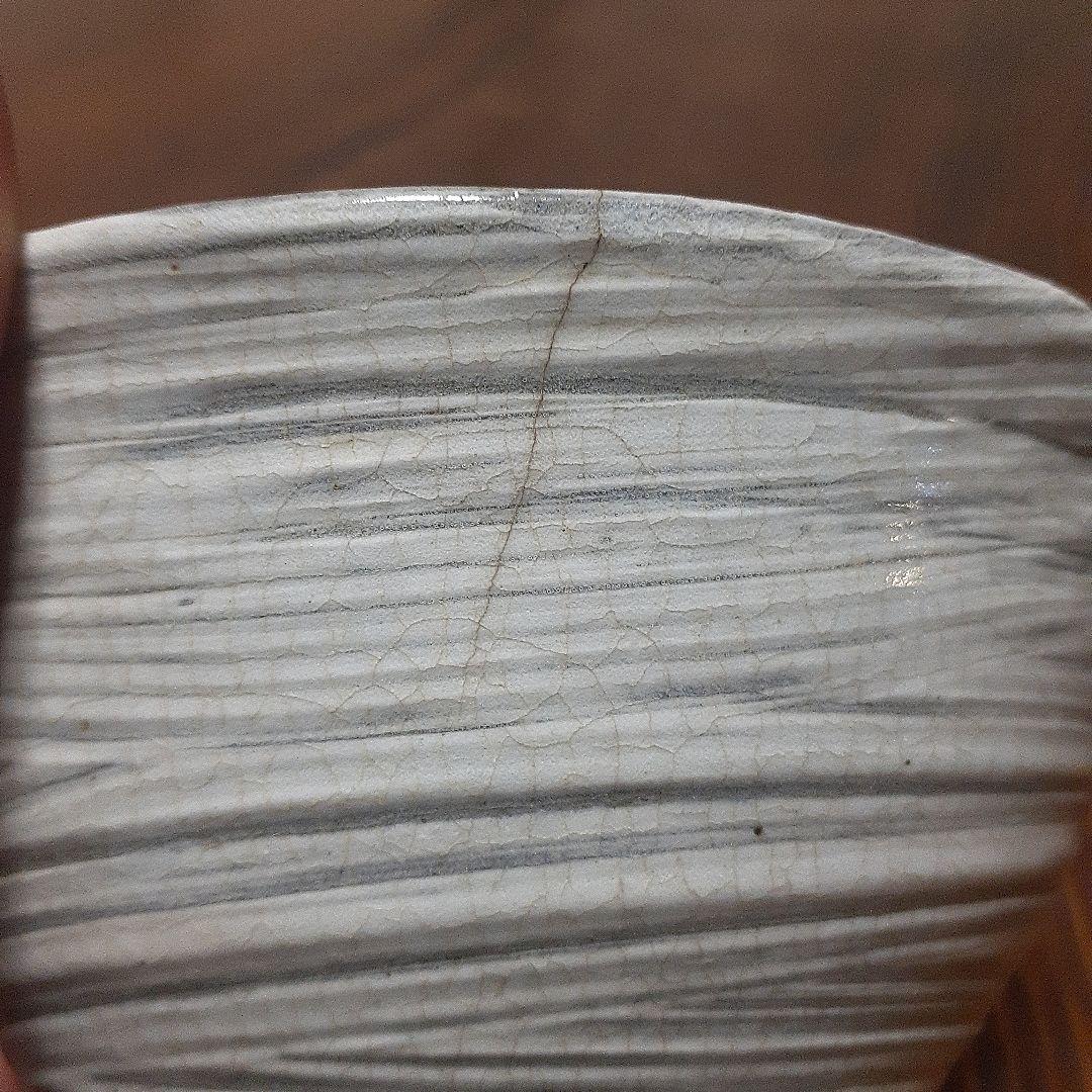 李朝鶏龍山刷毛目人参文茶碗