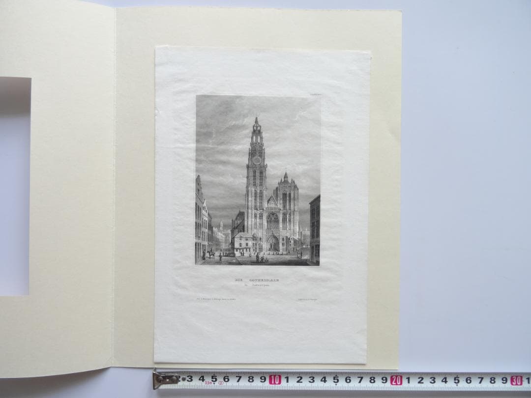 銅版画■アントワープ大聖堂 フランダースの犬