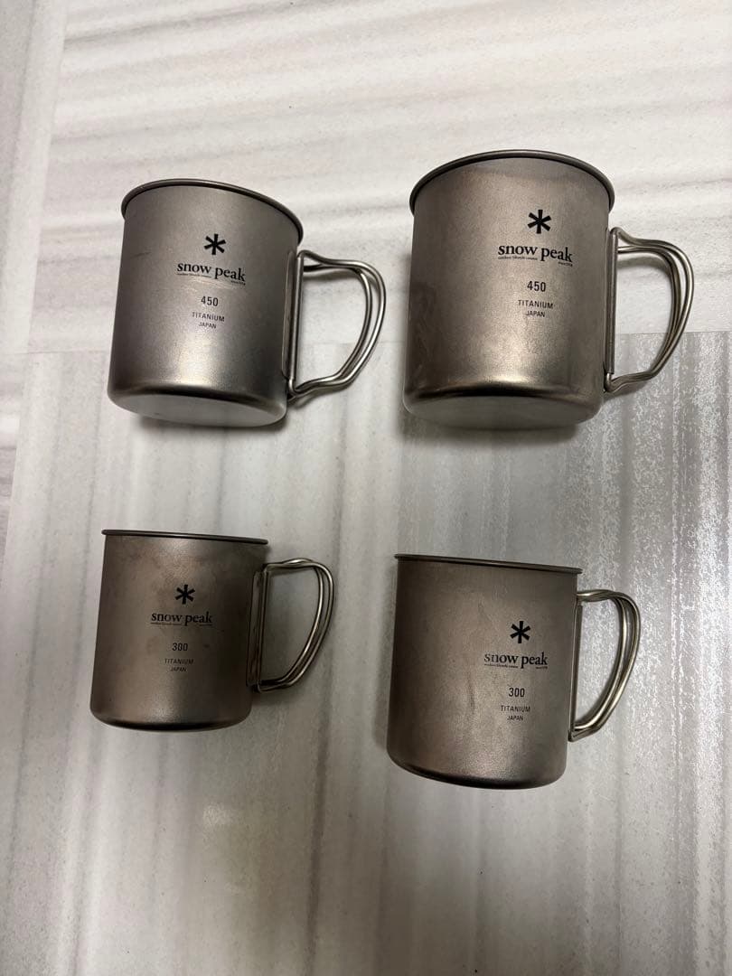 【中古】4個セット　チタンシングルマグ