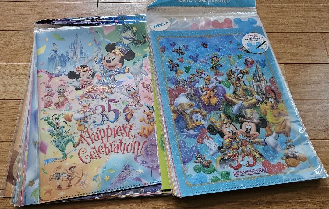 ディズニーキャラクタークリアファイルセット