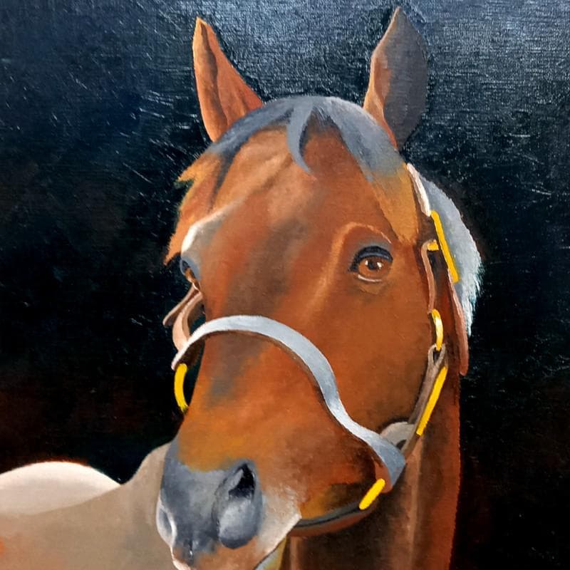 ☆三浦雅俊☆「 馬 」油絵　F6号