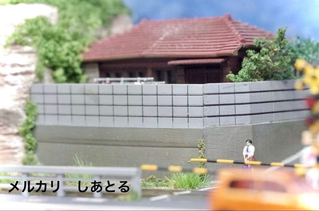 江ノ電 腰越3号踏切 鉄道ジオラマ展示台 Nゲージ 鉄コレ 鉄道模型 bトレ