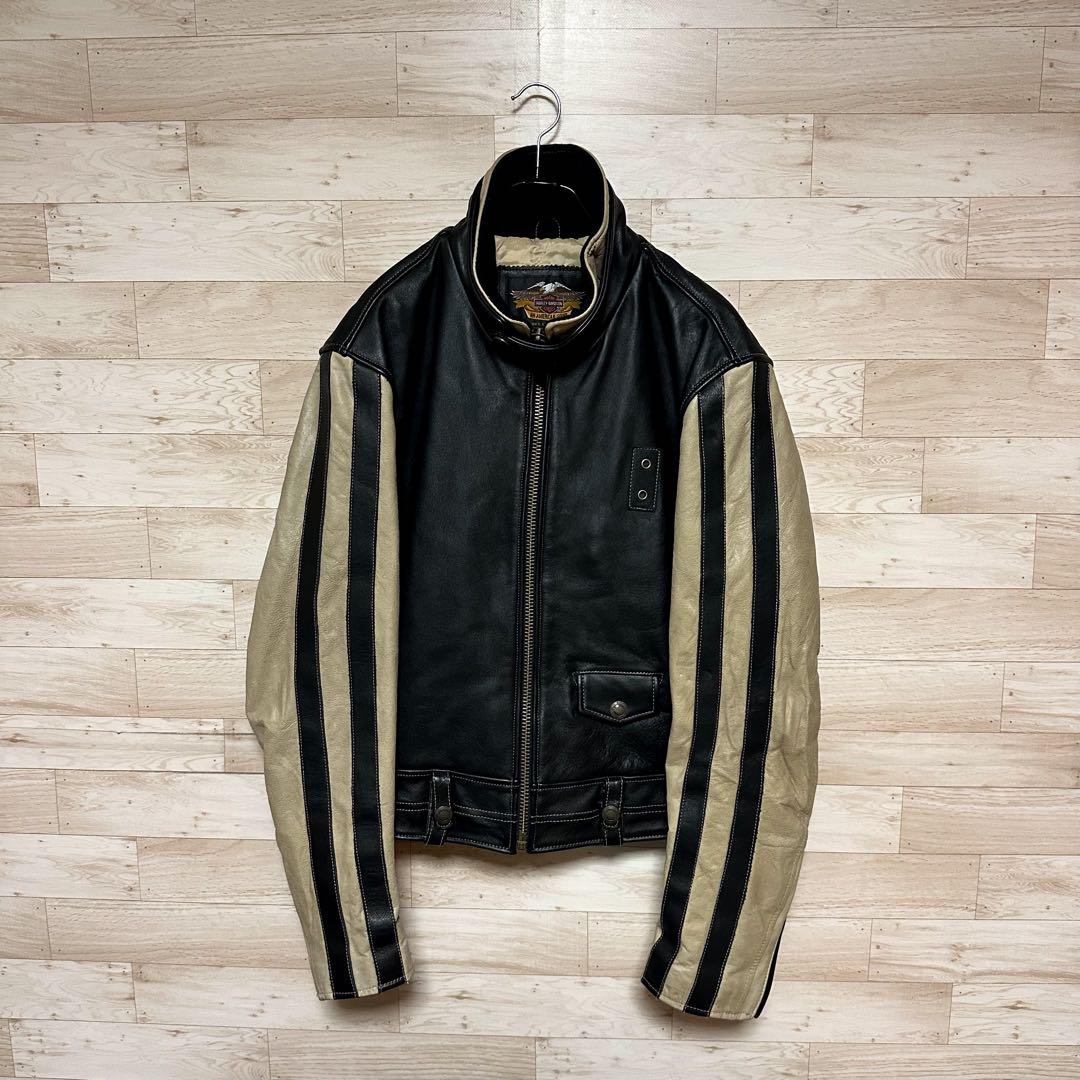 ✨HARLEY DAVIDSON ハーレー ライダース レザージャケットL✨