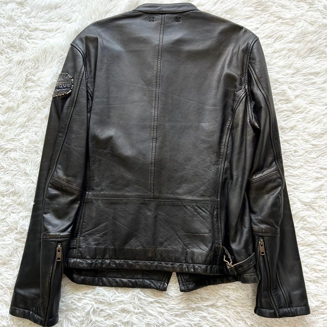 希少　アヴィレックス　シングル　ライダースジャケット　馬革　ブラック　XL相当