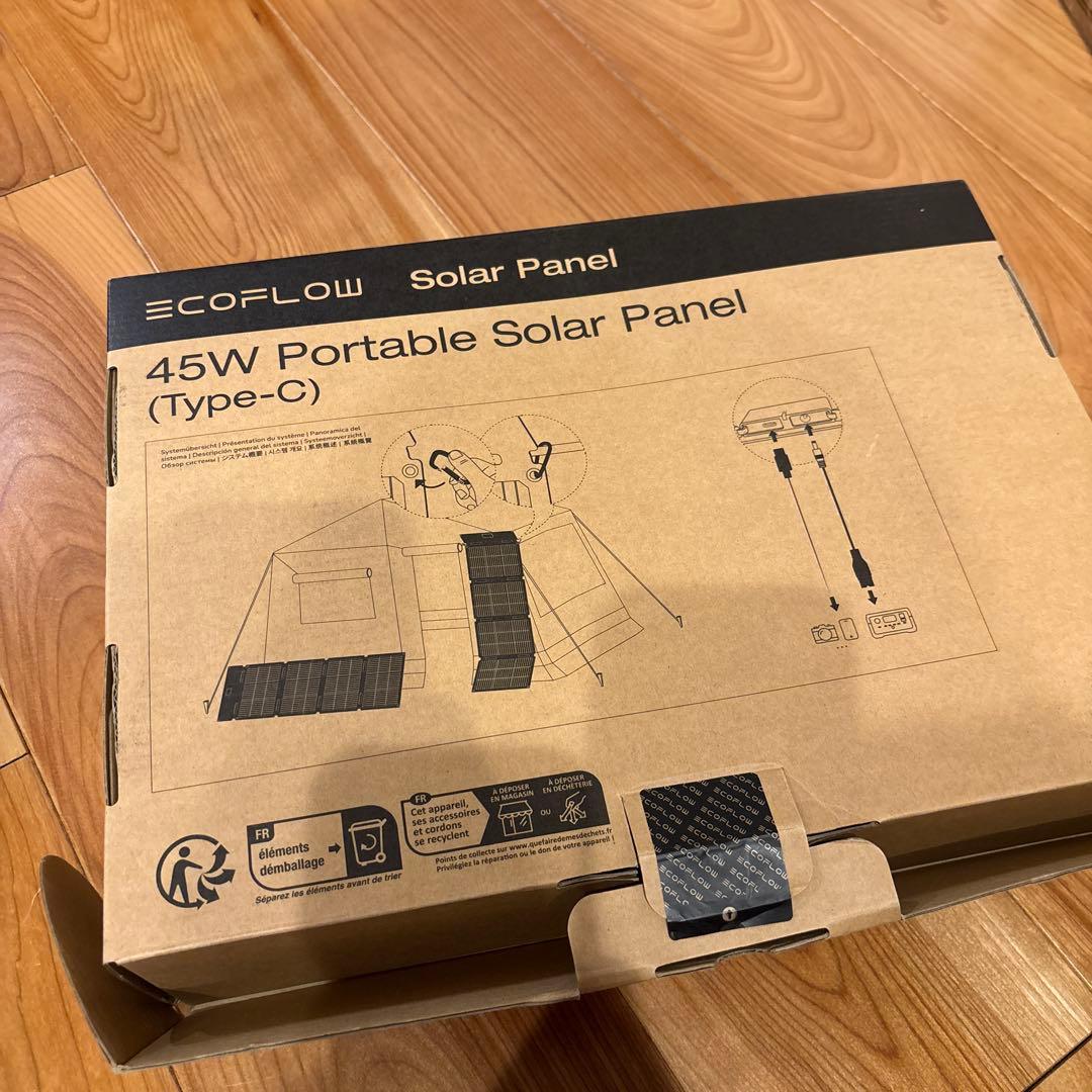 EcoFlow  3(230) ポータブル電源とsolar panel