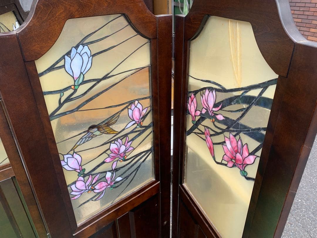 ステンドグラス　パーテーション　衝立