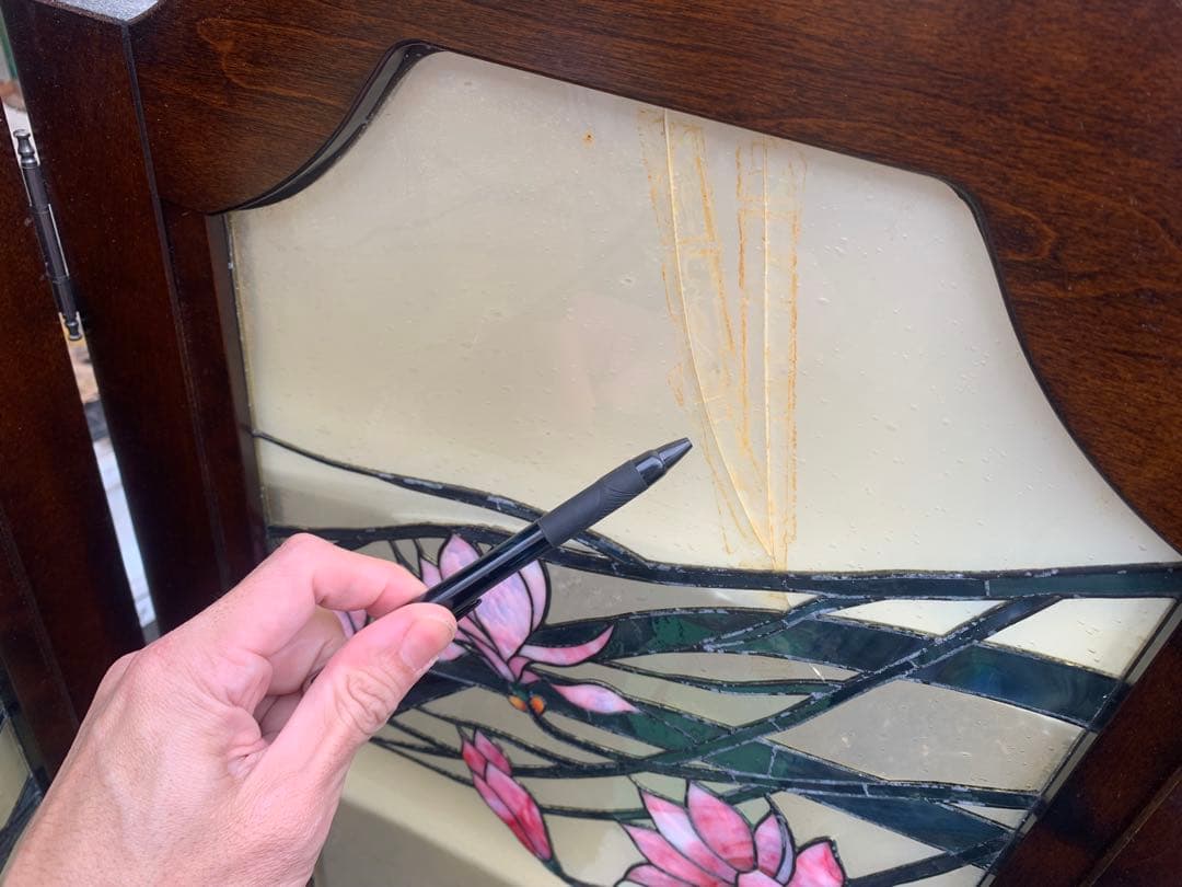 ステンドグラス　パーテーション　衝立