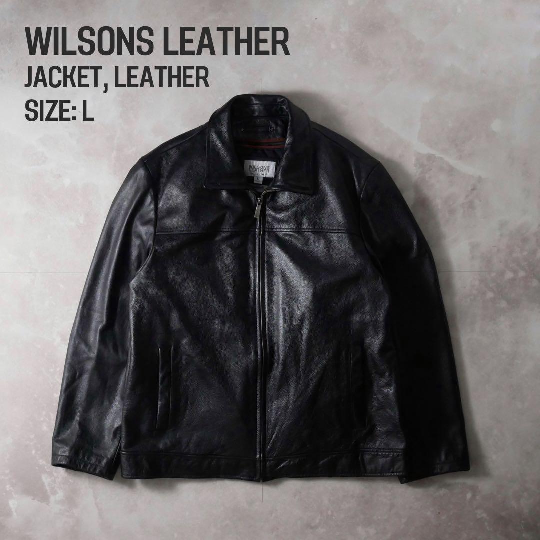 WILSONS LEATHER 90s シングル レザージャケット ブラック L