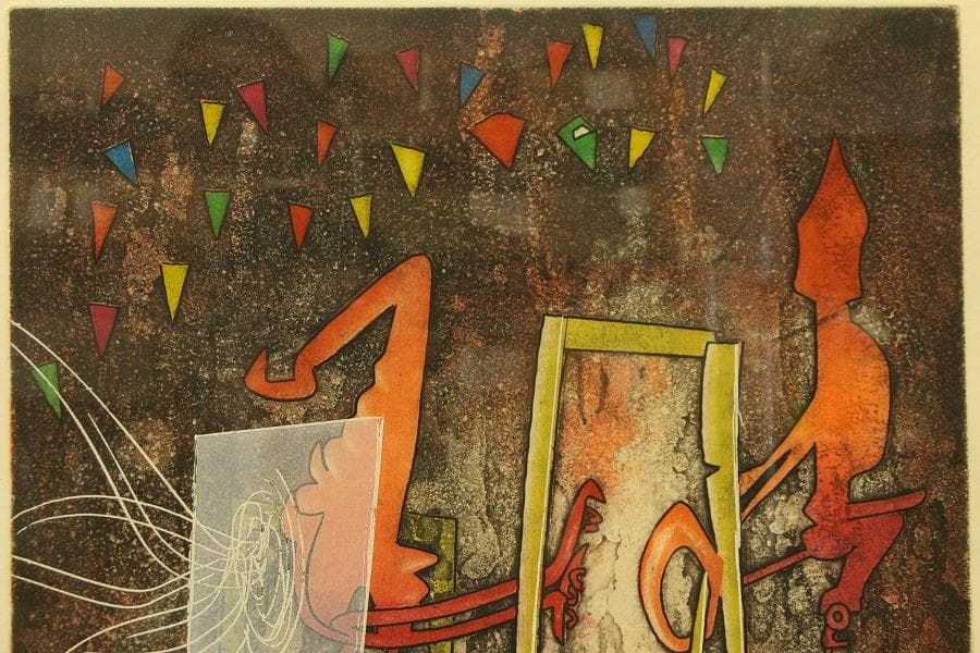 ロベルト マッタ 版画 エッチング 27/100 地獄の季節(LC997)