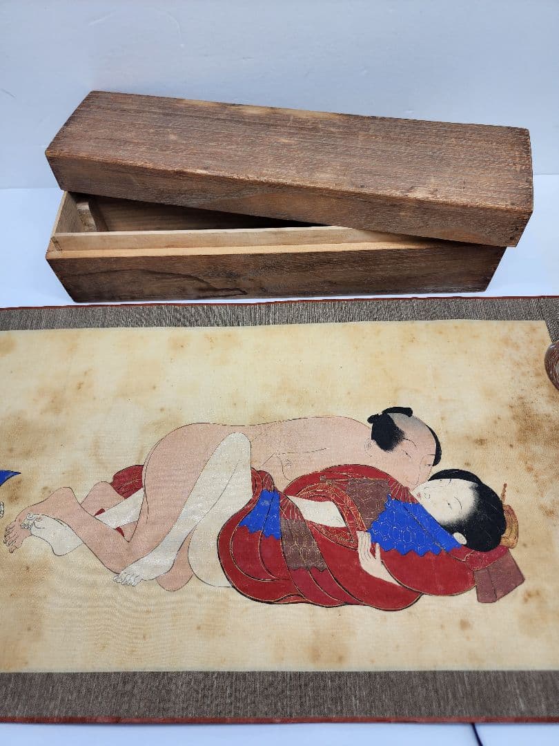 春画　巻物　宮川長春　春画本　浮世絵　美人画　希少　旧家蔵出品