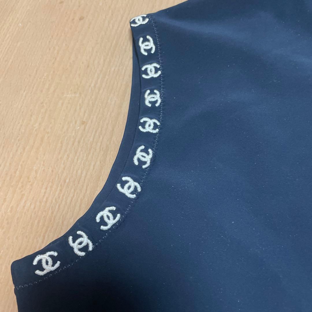 CHANEL タンクトップ ヴィンテージ　シャネル　97年レア物　ココマーク刺繍