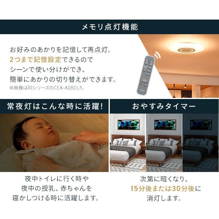 【あ】アイリスオーヤマ 調光/調色LEDパネルライト ウェーブ柄 12 畳