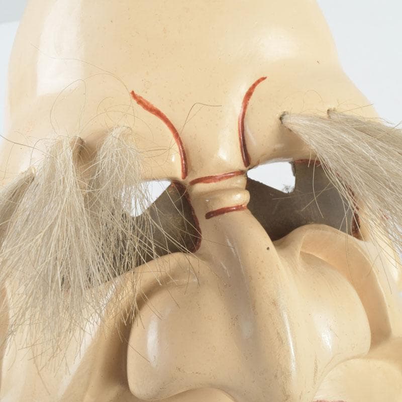 能面　能楽　雅楽　木彫　お多福面　翁面　2点まとめて　C　9291