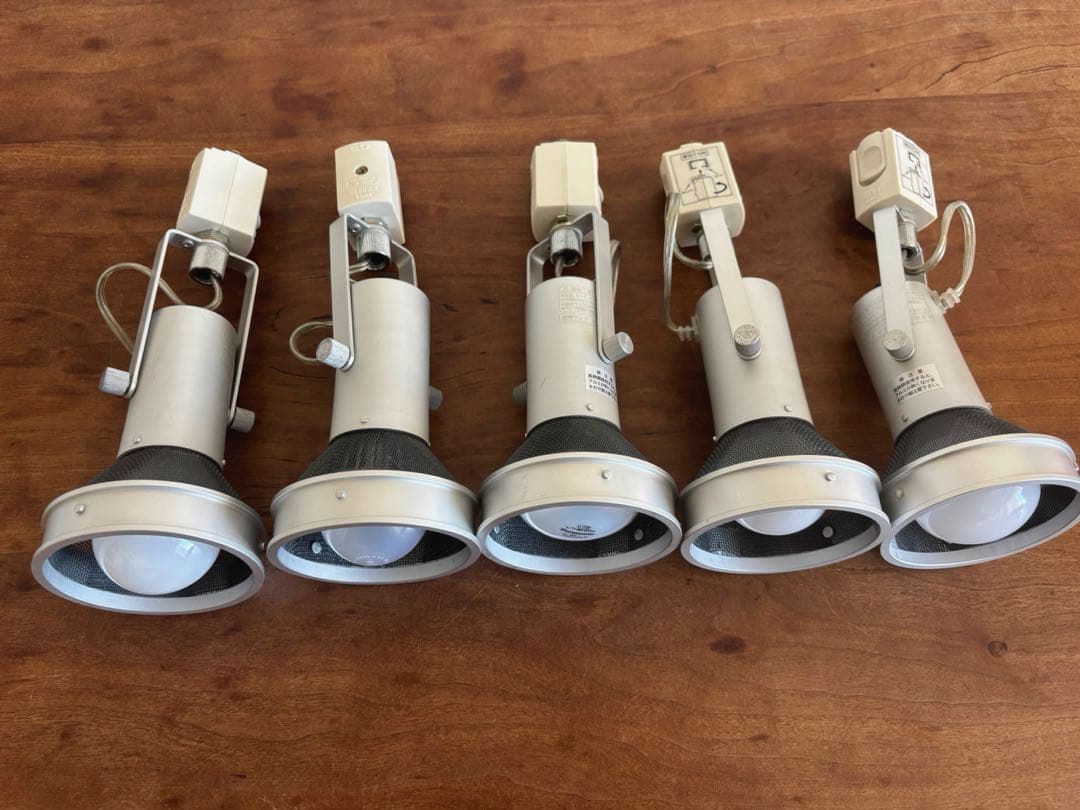 無印良品〔廃盤〕シルバー LED スポットライト 5個セット