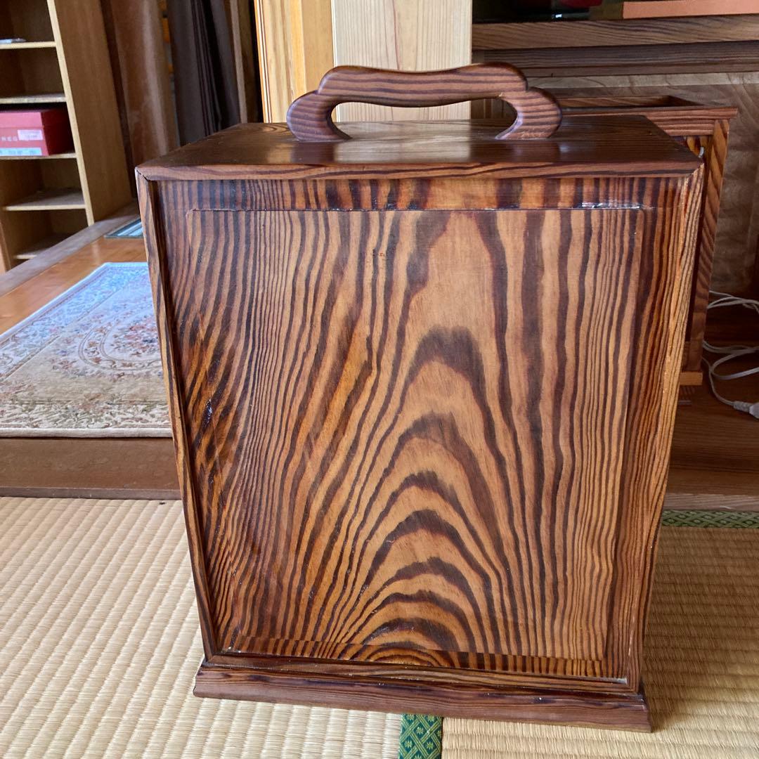 木製寄木細工収納ボックス