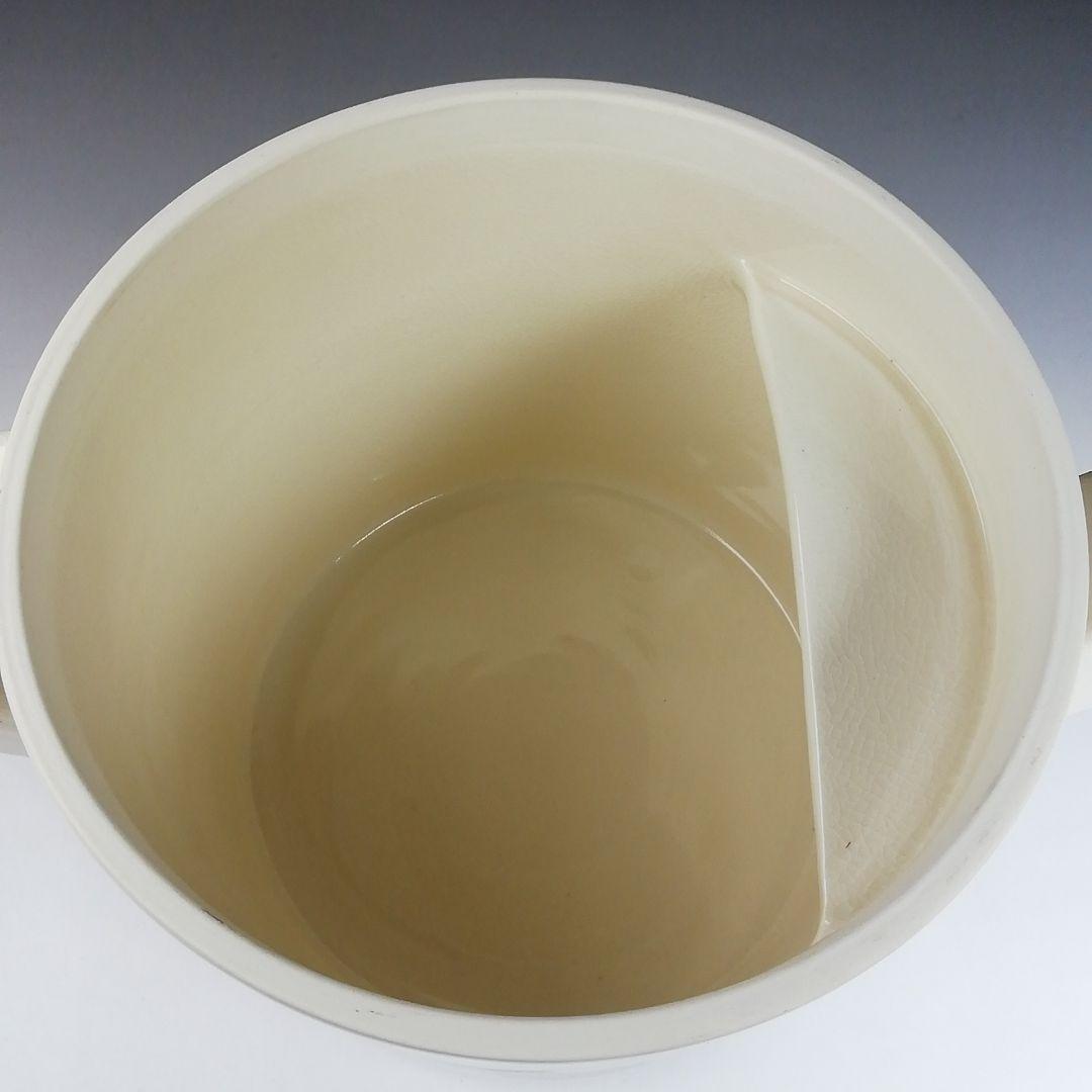 Ｔ８１９　水次　『色絵　つぼつぼ文』『鳴滝窯　橋本城岳 造』　共箱　茶道具