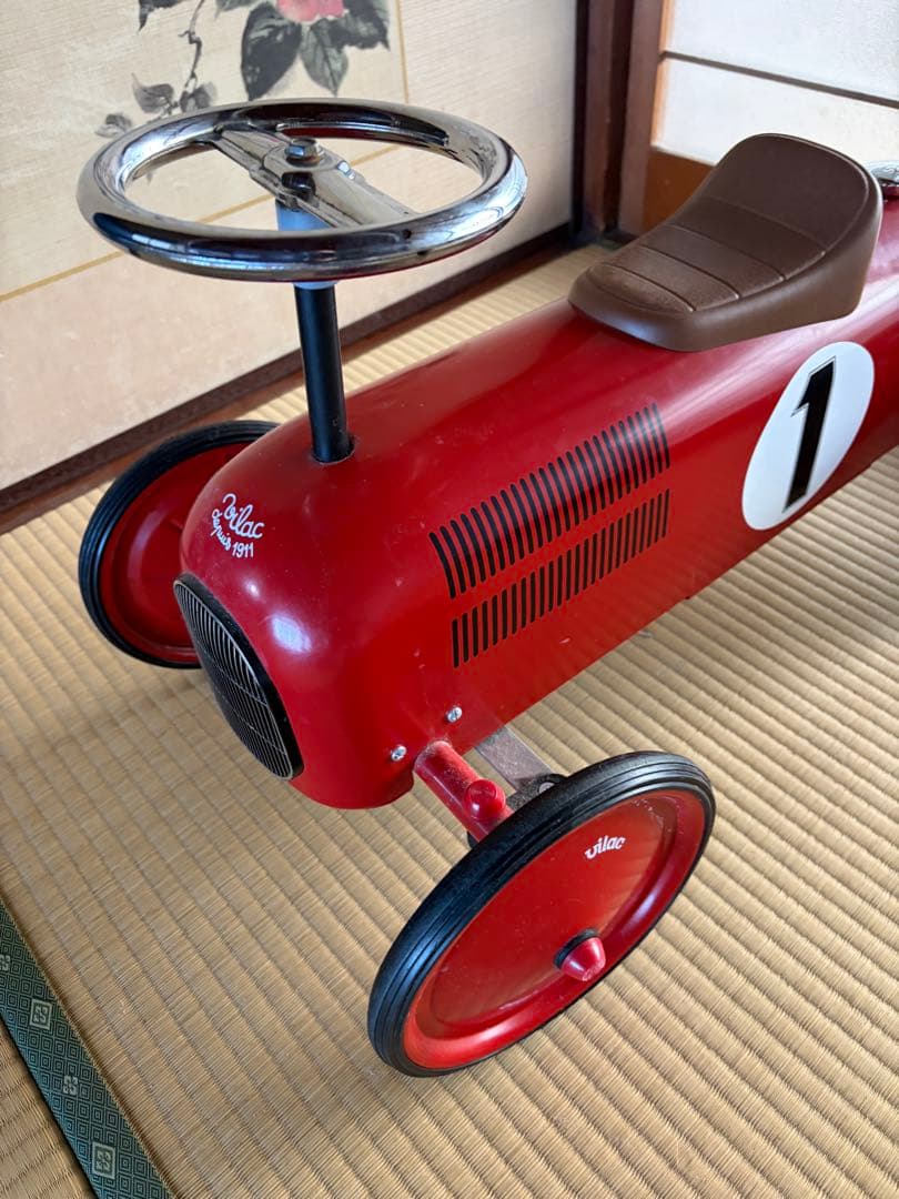 フランス製　希少　ヴィラック　VILAC レーシングカー　レッド　インテリアにも