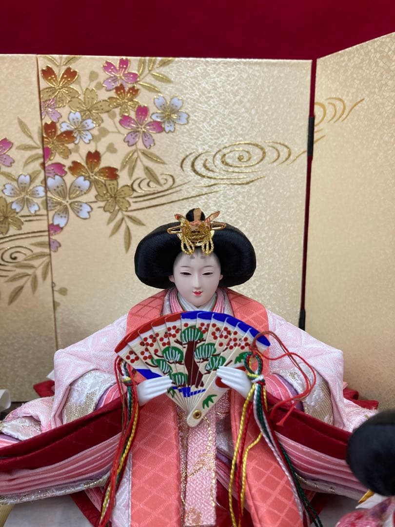 東京久月作　収納型2人飾り