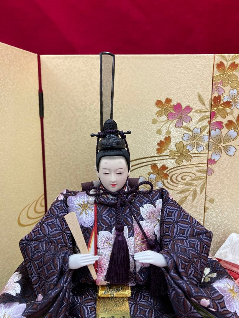 東京久月作　収納型2人飾り