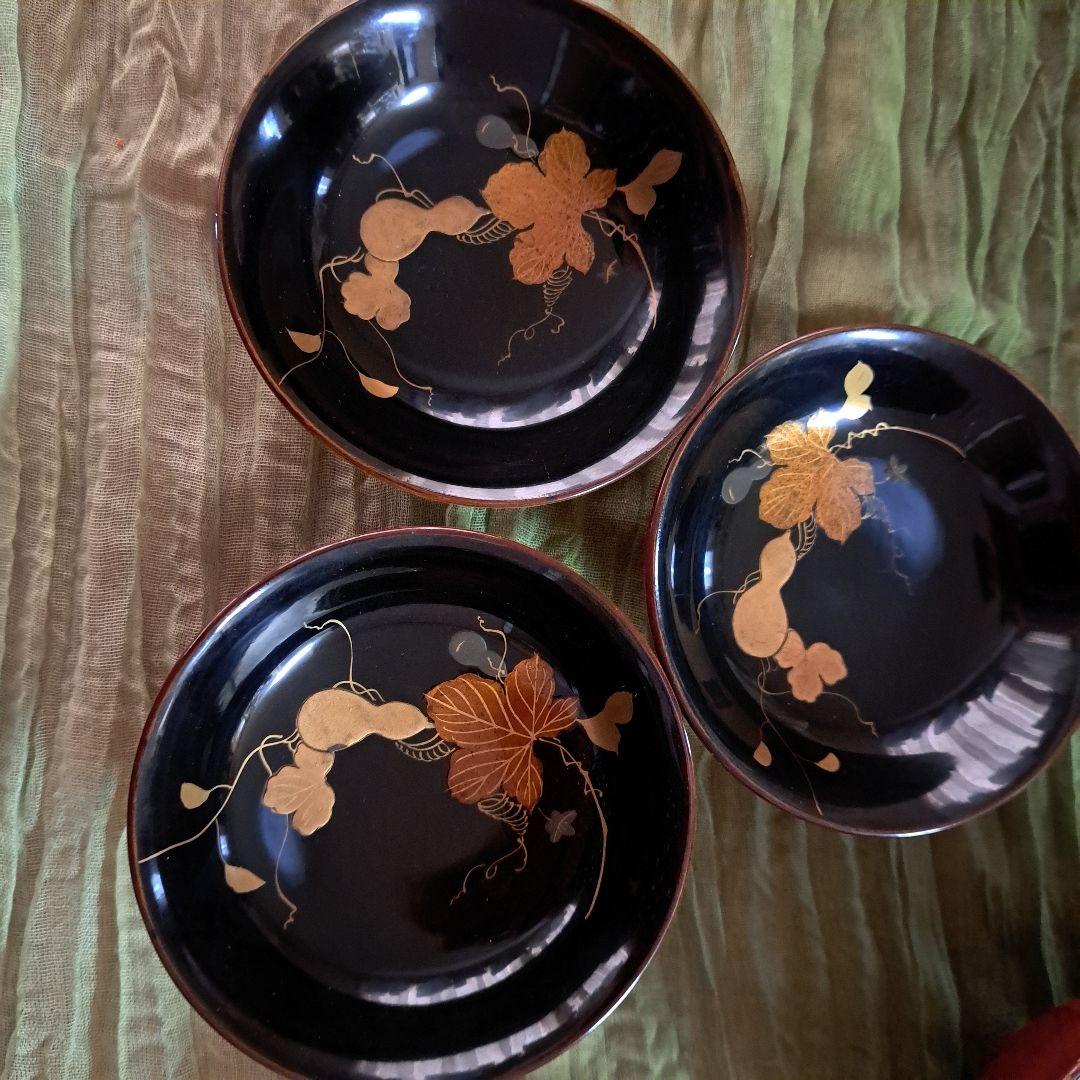 輪島塗のお椀3脚