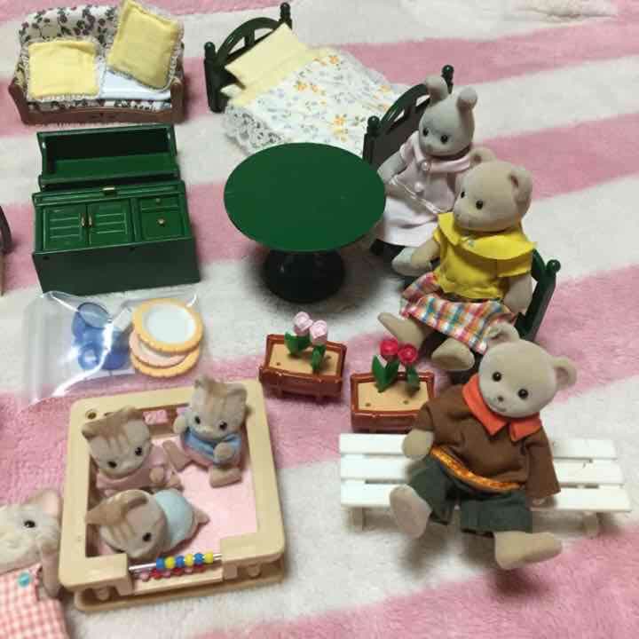 ◆シルバニアファミリー家具、キッチン、シマネコファミリー入り◆廃盤レア◆