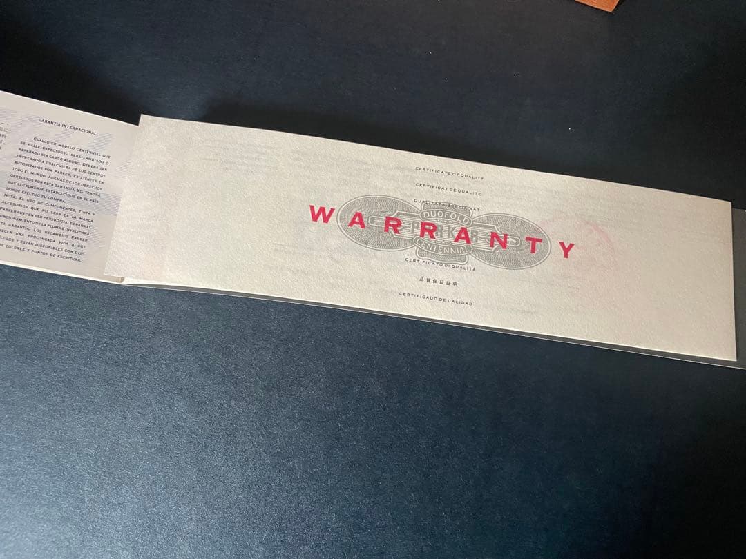 未使用品★パーカー　デュオフォールド センテニアル　万年筆+ボールペン