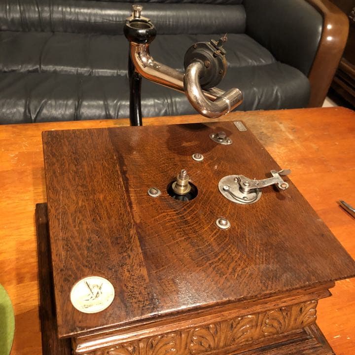 ♫独逸 HMV G&Tモナークラッパ 蓄音機 Victor ミュージアムクラス品