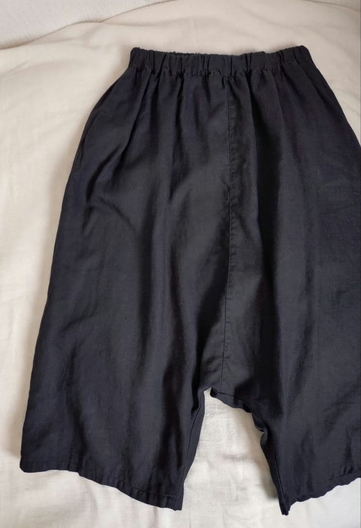 ネストローブ リネン サルエルパンツ 黒
