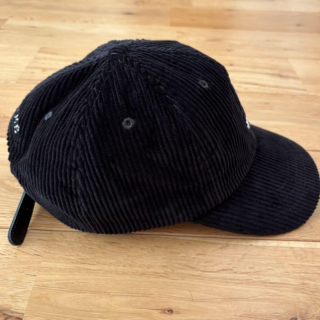 Supreme Corduroy S Logo 6-Panel 24FW 黒
