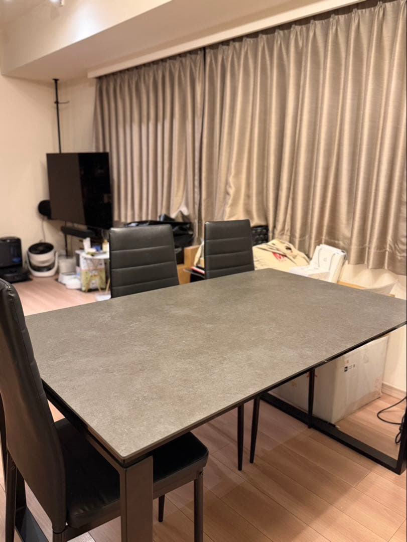 ニトリ 食卓テーブル セラミック天板 2人〜4人用