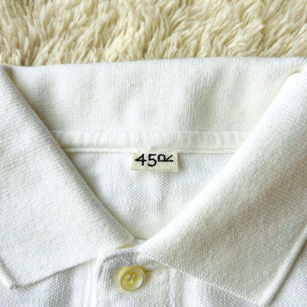 完売品✨45R カノコのMキャミポロ 現行 コットン100% 白 Free