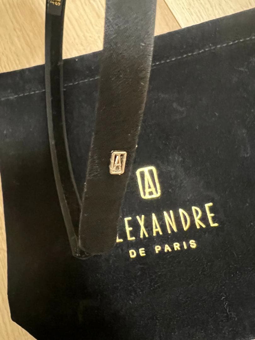 ALEXANDRE DE PARIS カチューシャ　サテン　ブラック