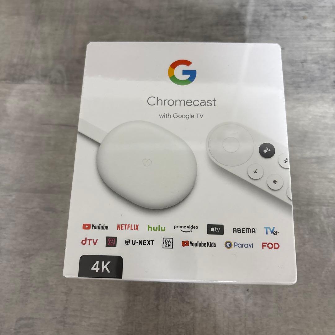 新品•未開封　Chromecast with Google TV 4K ホワイト