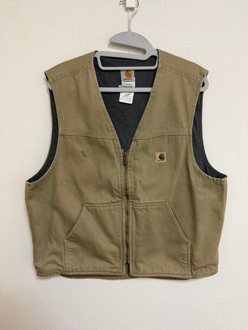 す*と様 カーハート ダック生地ベスト XLサイズ　90年代　アメリカ製