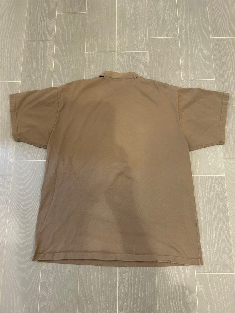 Balenciaga ベージュ ロゴ Tシャツ