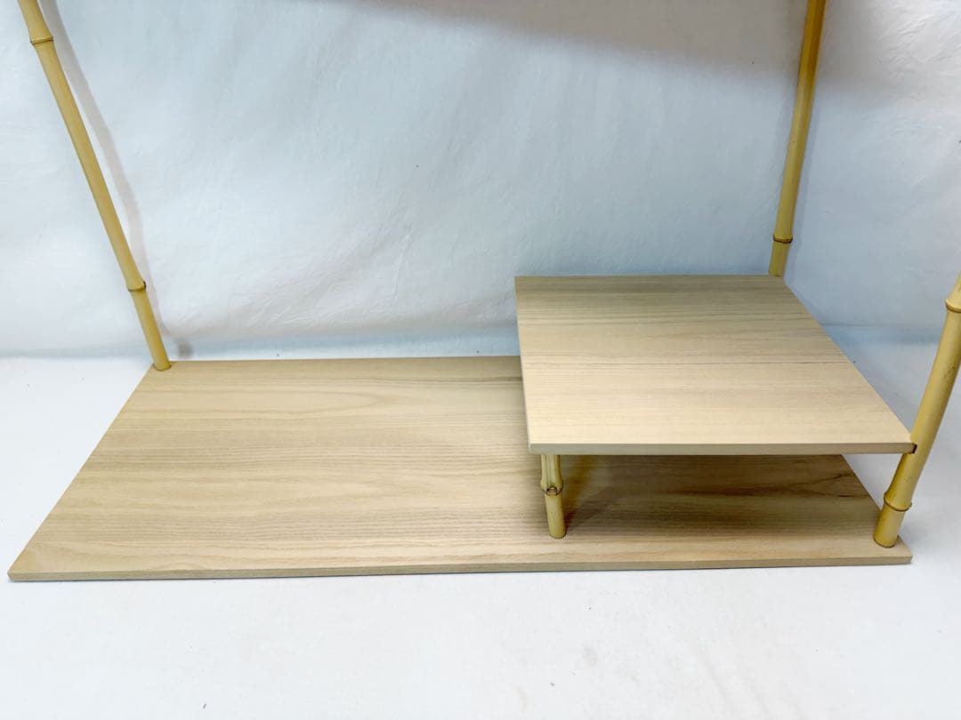 未使用 茶道具 花月庵好 松風棚 桐木地 煎茶台す 元箱