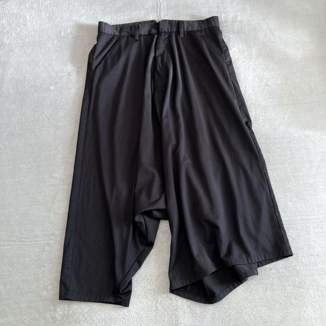 美品 NO ID. TRドレープバギートラウザーズパンツ 黒 サイズ2